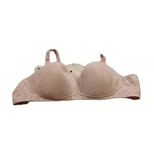 Cacique Wire Free Full Figure Light Pink Lavender 50C Bra